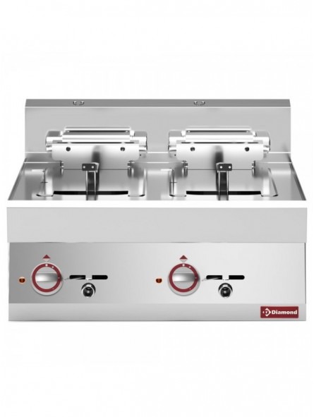 Electric fryer 2 basins 10 litres -top- "Alpha 650"