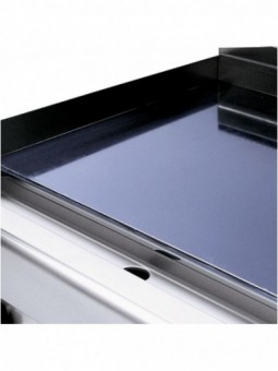 Flat electric cooking plate EXTRA-LARGE chrome