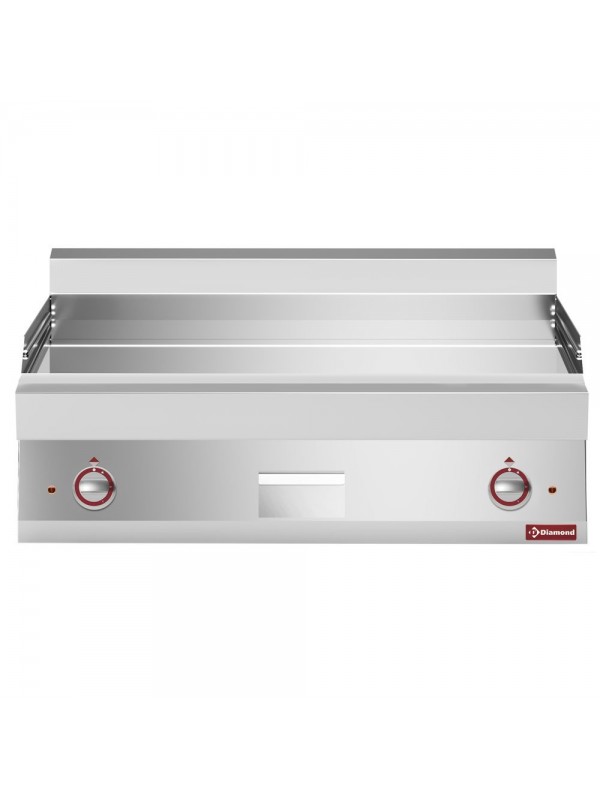 Flat electric cooking plate EXTRA-LARGE chrome