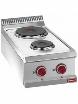 Elektrische kookplaat 2 ronde platen -Top-