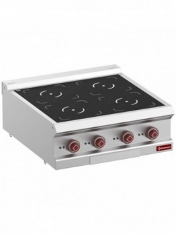 Electric range, 4 inductions zones - Top -