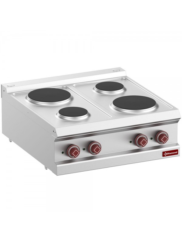 Cuisinière électrique 4 plaques rondes -Top-