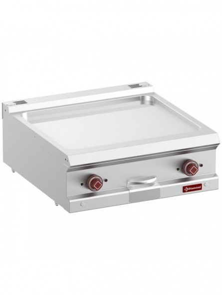 Electric fry top smooth, hard chromed plate, module 1/1  -Top-