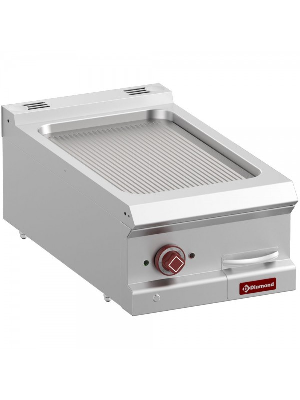 Electric fry top ribbed, module 1/2  -Top-