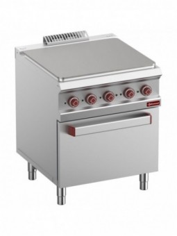Cooker with electric cooking hob, module 1/1, on oven GN 2/1