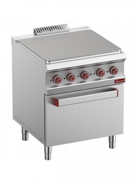 Cooker with electric cooking hob, module 1/1, on oven GN 2/1