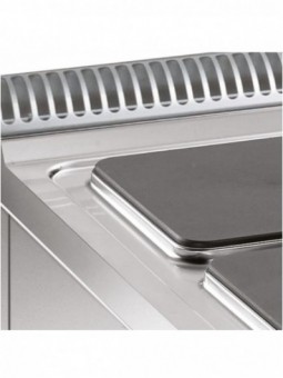 Electric stove 4 plates with electric GN 2/1 oven