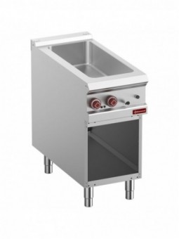 Electric bain marie 4x GN 1/3-150 mm, open cupboard