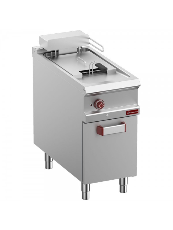 Electric fryer 1 tank 18 liters on closed cupboard