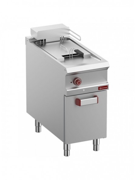 Electric fryer 1 tank 18 liters on closed cupboard