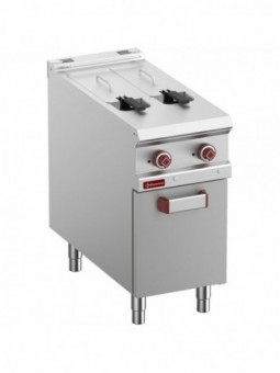 Electric fryer 2 vats 8 lit. on closed cupboard