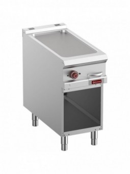 Electric fry top, module 1/2, open cupboard