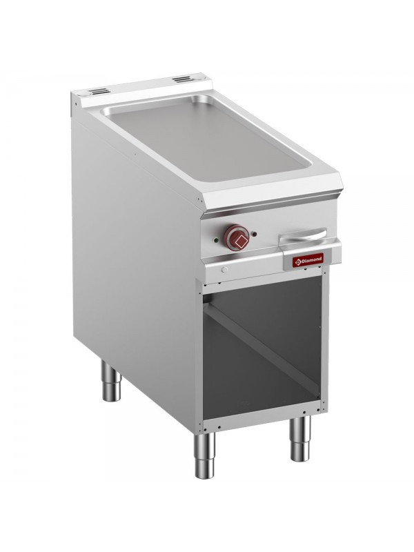 Electric fry top, module 1/2, open cupboard