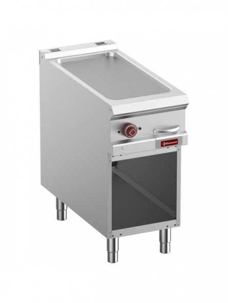 Electric fry top, module 1/2, open cupboard