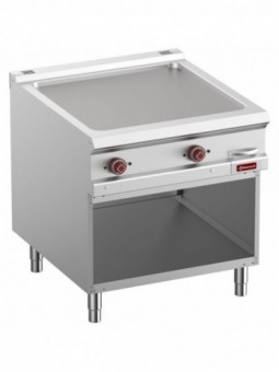 Smooth electric fry top, module 1/1, open cupboard