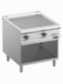 Smooth electric fry top, module 1/1, open cupboard