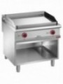 Smooth electric fry top, chromium-plated, module 1/1, open cupboard
