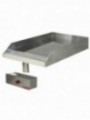 Smooth cooking plate, electric, chrome-plated, drop in