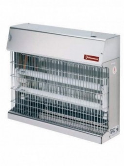 Insect exterminator, wall version in stainless steel