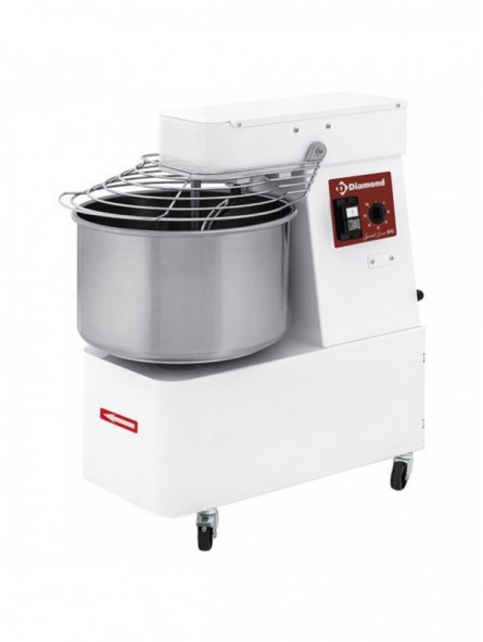 Spiral kneader 22 Liters, timer, on wheels