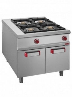 Gas stove 4 burners, cupboard - PASS-THROUGH
