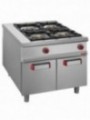Gas stove 4 burners, cupboard - PASS-THROUGH