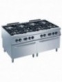 Cooker 8 burners, 2 gas ovens GN 2/1