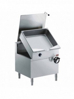Autom. tumbling gas frying pan, "Duomat" basin 80 L., on cupboard