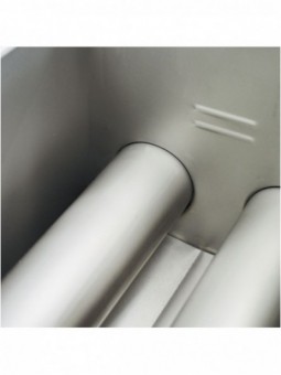 Gas fryer, 2 basins 8 liters -Top-