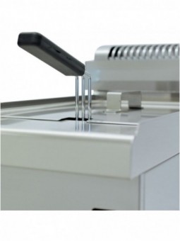 Gas fryer, 2 basins 8 liters -Top-