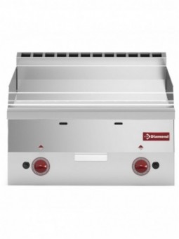 Smooth gas cooking plate "chromium" -Top-