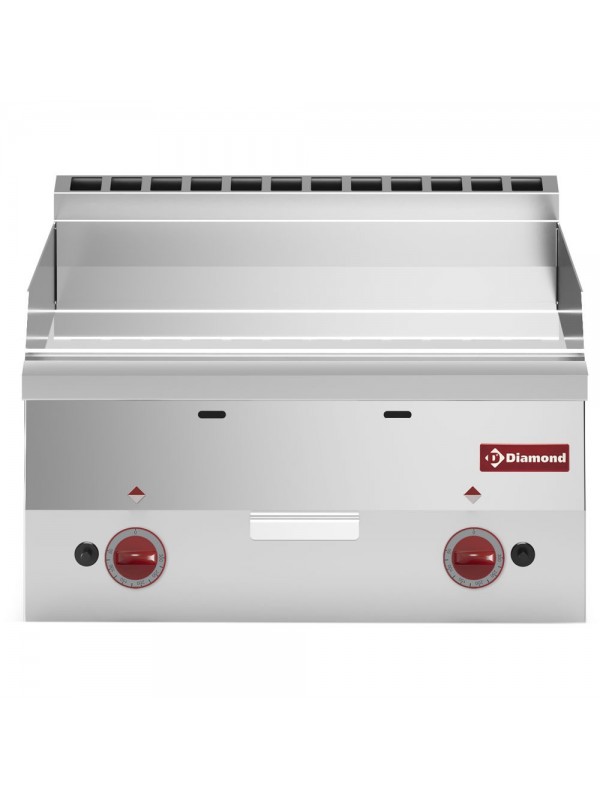 Smooth gas cooking plate "chromium" -Top-