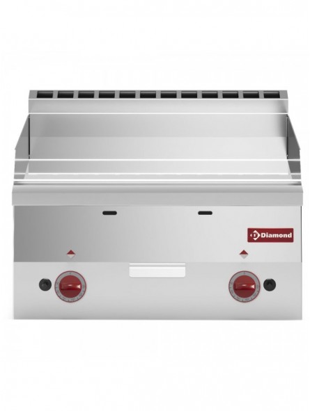 Smooth gas cooking plate "chromium" -Top-