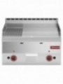 Gas cooking plate, 2/3 flat and 1/3 ribbed -Top-