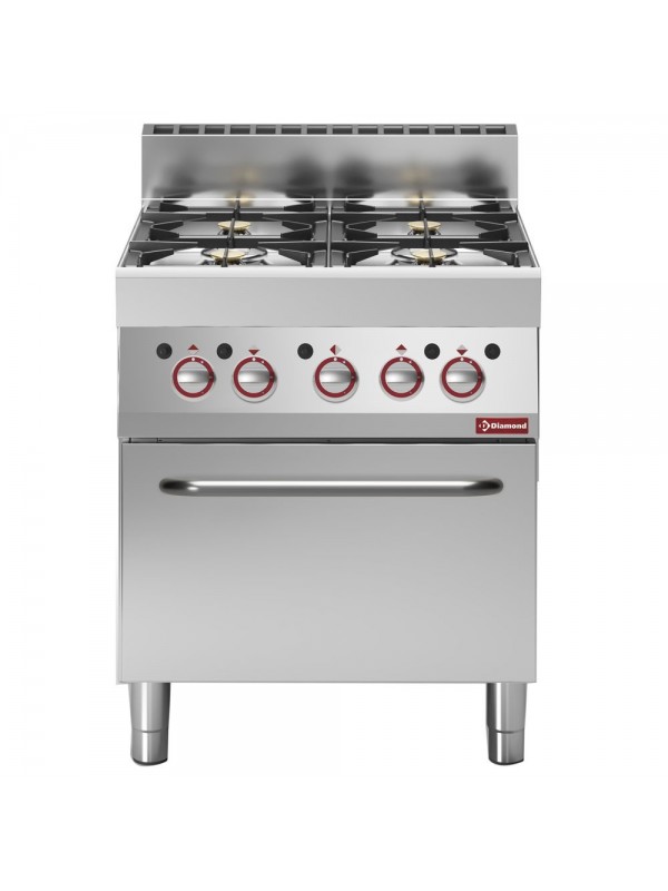 Gas range 4 burners with gas oven