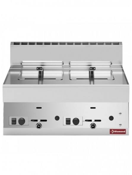 Friteuse gaz 2 cuves 8 litres -Top-
