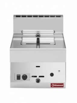 Gas deep fat fryer: 1 basin of 8 liters -Top-
