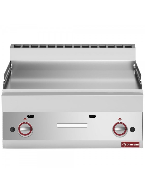 Bakplaat op gas met vlakke plaat -Top-