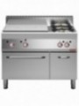 Fourneau gaz plaque coup de feu, 2 feux vifs, four gaz, armoire neutre