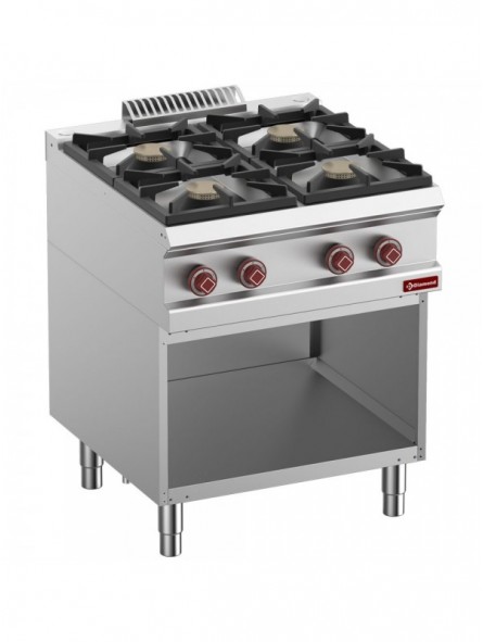 Range consist of : 4 burners & open base