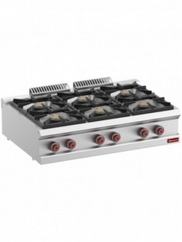 Gas range 6 burners -Top-