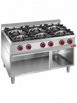 Range consist of : 6 burners & open base