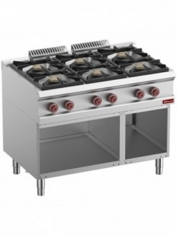 Range consist of : 6 burners & open base