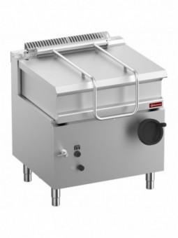 Gas tumbling frying pan, basin stainless steel, 60 lit.