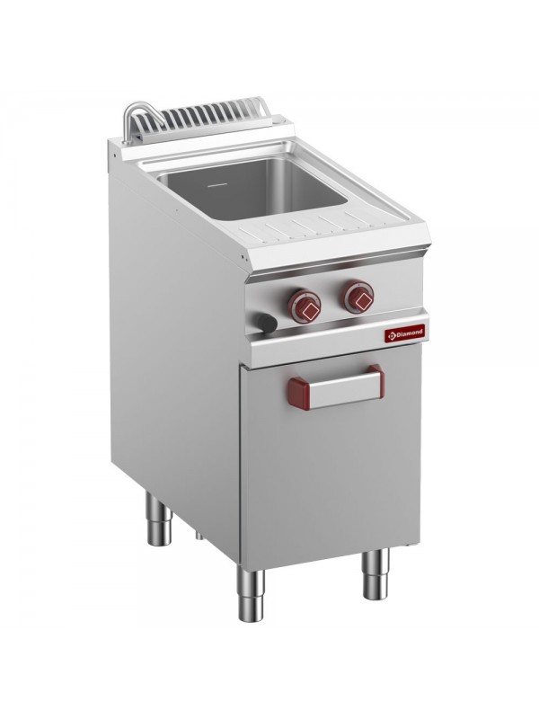 Cuiseur à pâtes gaz 1 cuve 26 Lt (s/paniers), sur armoire
