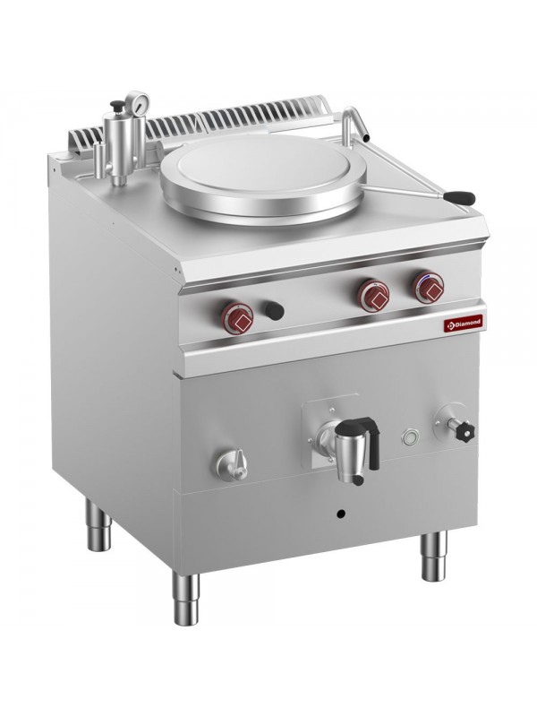 Gas boiling pan 50 liters - indirect heating