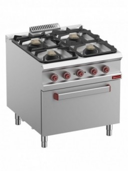Stove 4 gas burners, electric oven GN 2/1