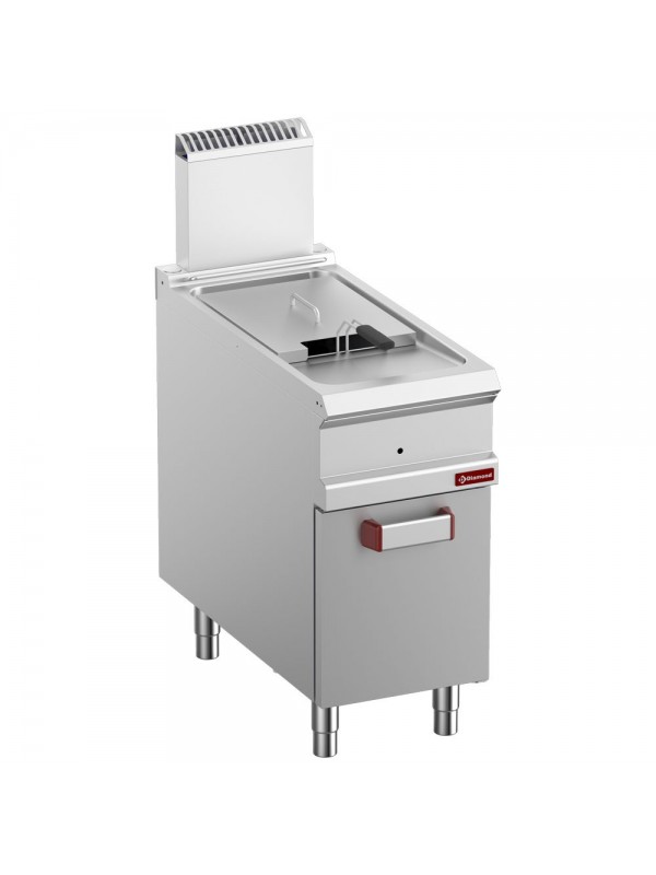 Friteuse gaz 1 cuve 18 lit. (18 kW) sur meuble fermé
