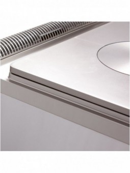 Solid top stove on gas oven