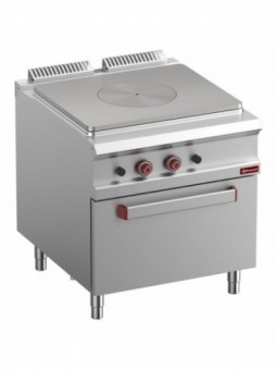 Solid top stove on gas oven